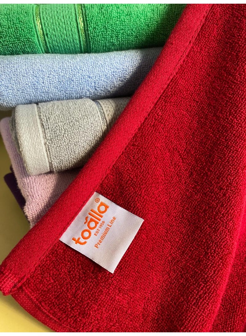 توالا طقم فوط  وجه فاخرة من توالا، قطن 100%، 3 قطع،وبره، فائقة النعومة، فائقة الامتصاص - Image 2